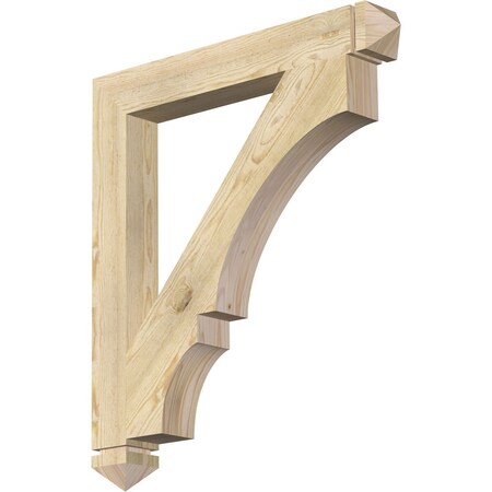 Balboa Arts & Crafts Rough Sawn Bracket, Douglas Fir, 4W X 32D X 36H